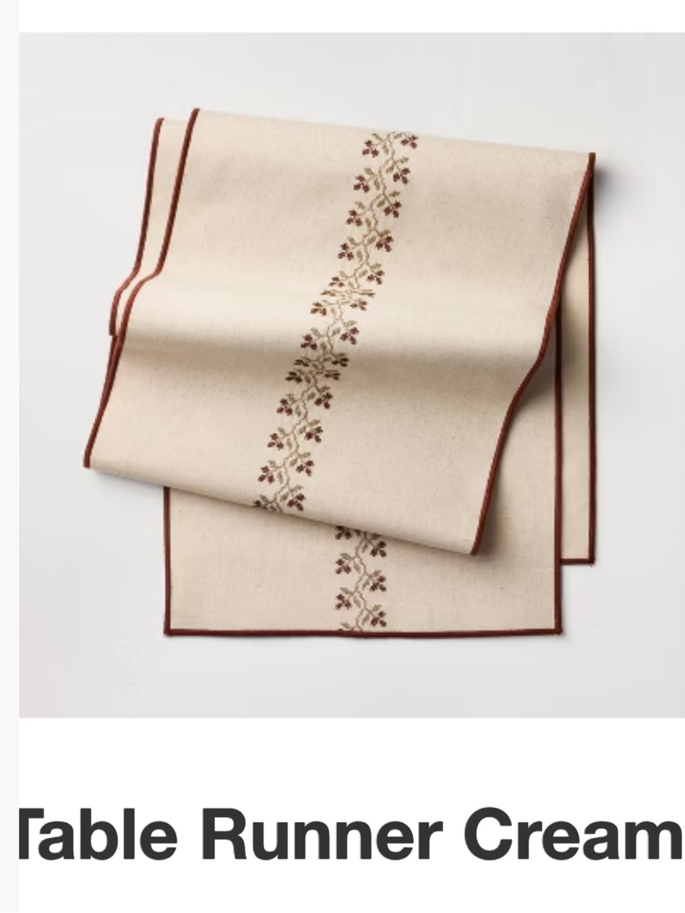 Hearth and hand table runner